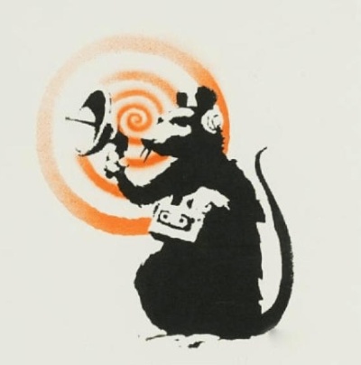 Banksy: Radar-Rat  (c) Banksy 2004